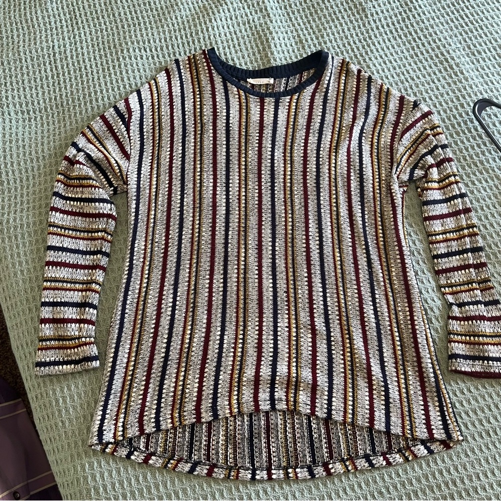 Lush vertical striped sweater